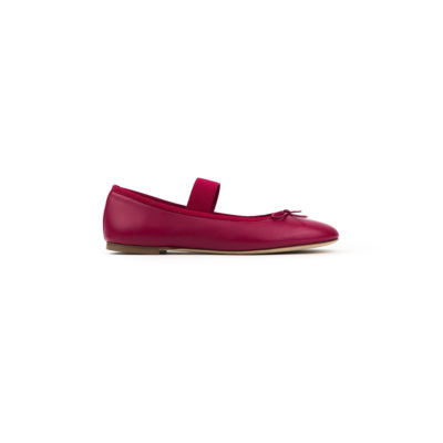 Ballerina in nappa con elastico