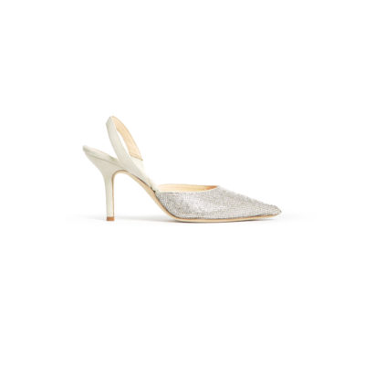 Décolleté Slingback in Crystals