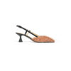 Décolleté slingback in tessuto charleston - Thumbnail Image 1