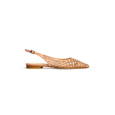 Slingback Nappa Cipria Forata