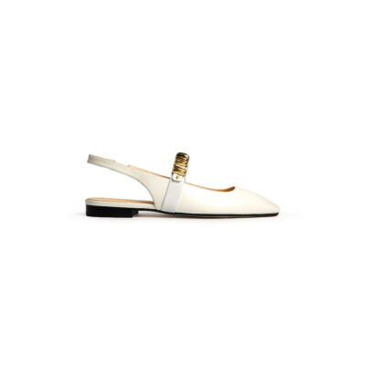 Slingback Nappa White