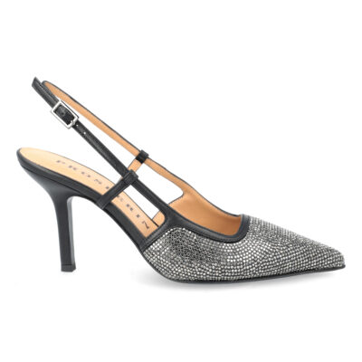 Sandalo Slingback Crystal Hematite
