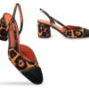 Slingback in cavallino leopardato e nero - Thumbnail Image 3