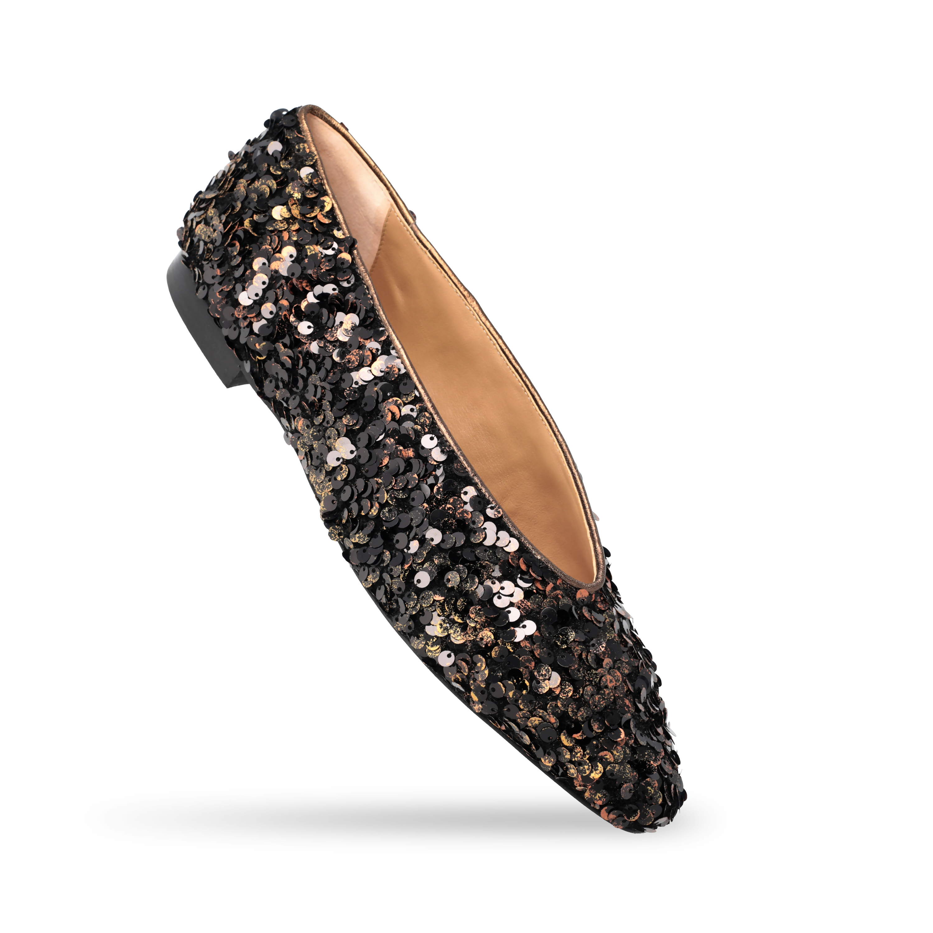 Ballerina con paillettes nere e bronzo - immagine 2