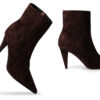 Ankle Boot in Chocolate Daino Leather - Thumbnail Image 3