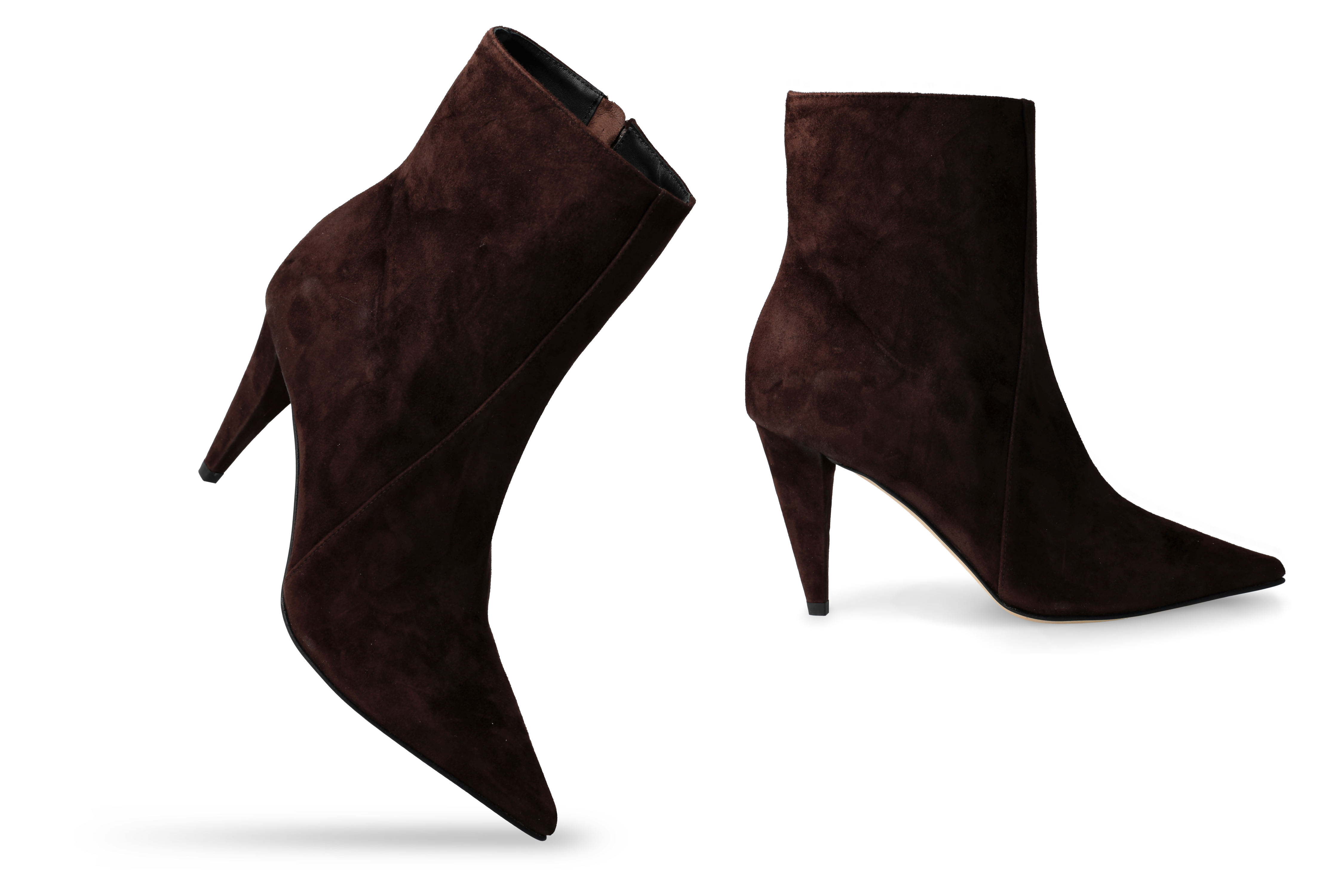 Ankle Boot in Chocolate Daino Leather - Image 3