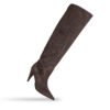 Knee-High Boot in Elephant Daino Leather - Thumbnail Image 2