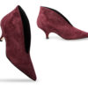 Stivaletto in camoscio borgogna - Thumbnail Image 3