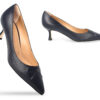 Décolleté in nappa nera - Thumbnail Image 3
