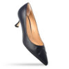 Décolleté in nappa nera - Thumbnail Image 2