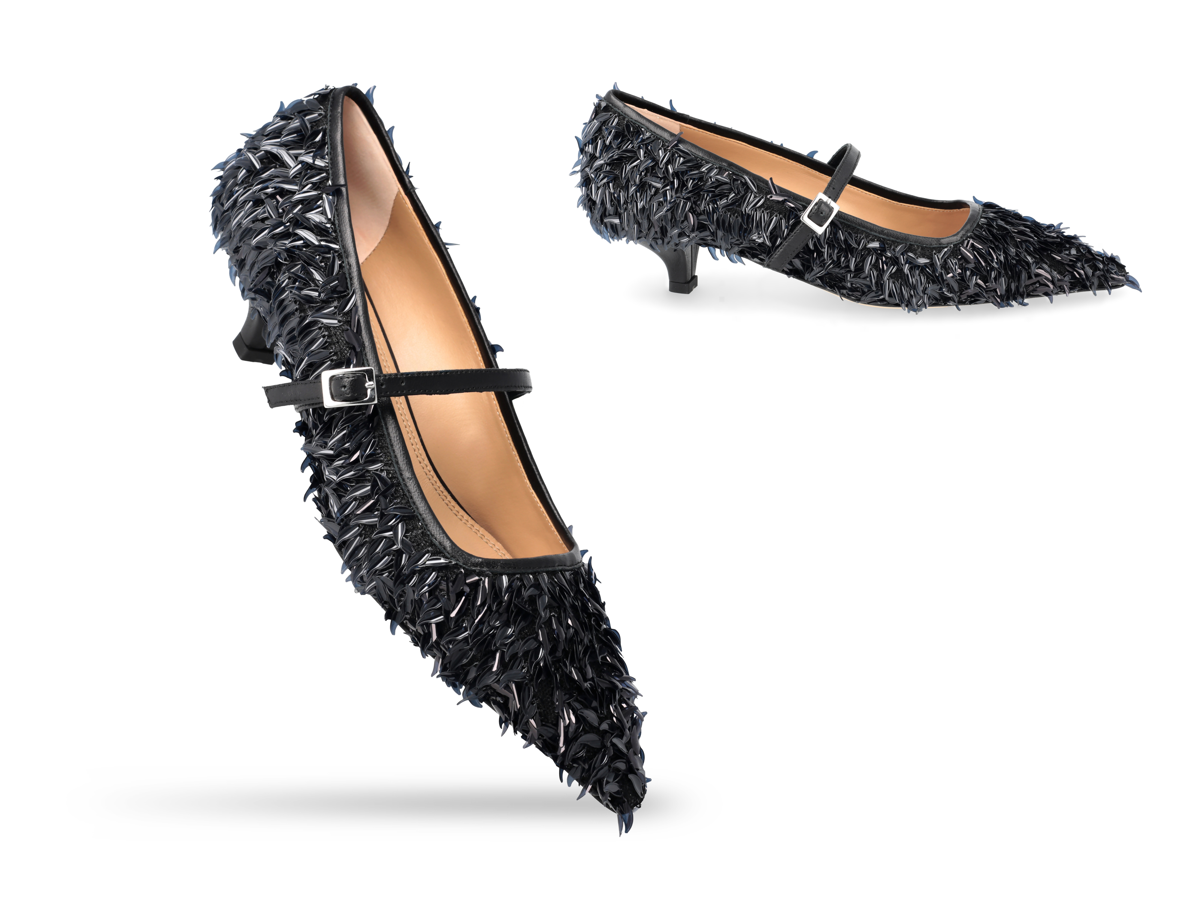Mary Jane in paillettes nere - immagine 3