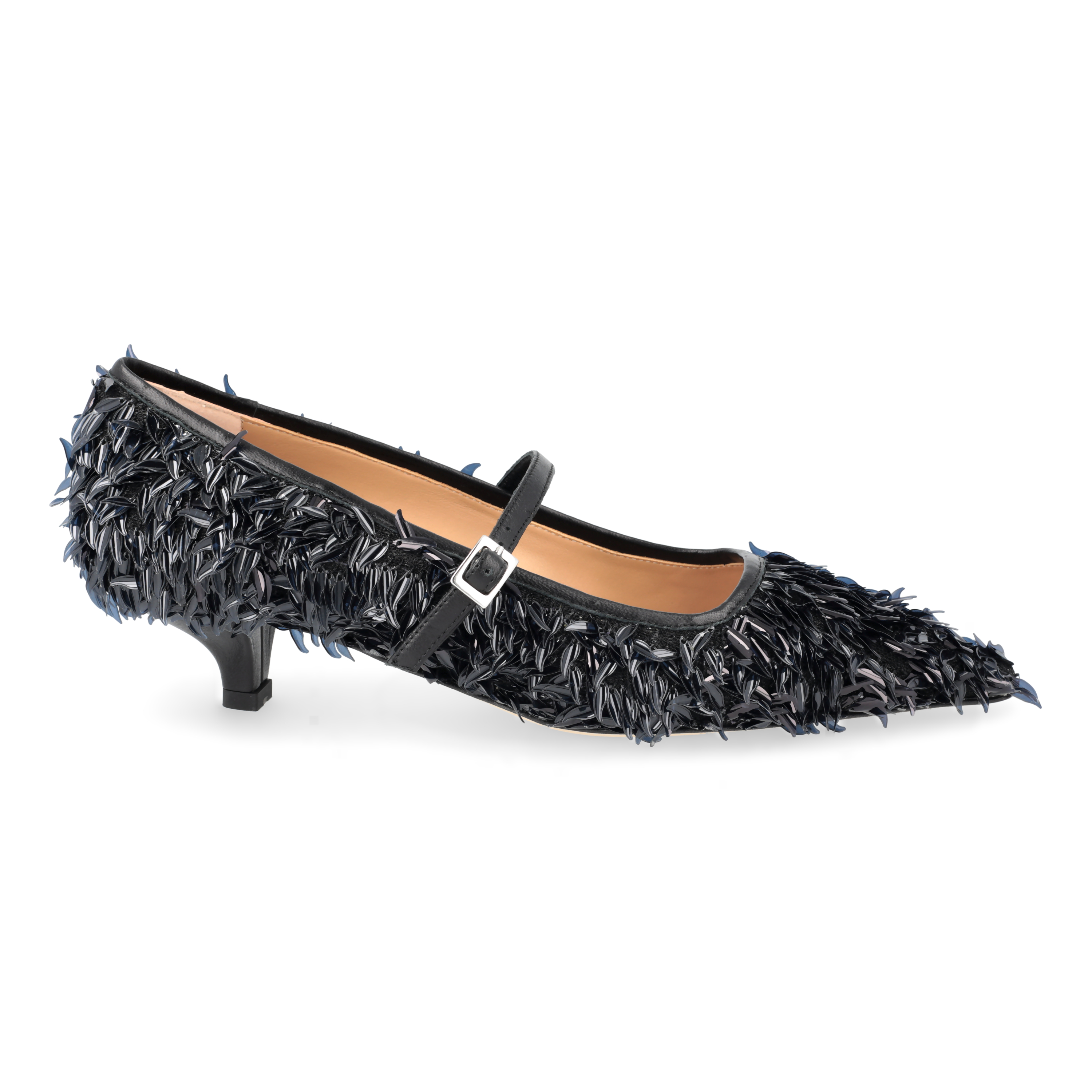 Mary Jane in paillettes nere - immagine 1